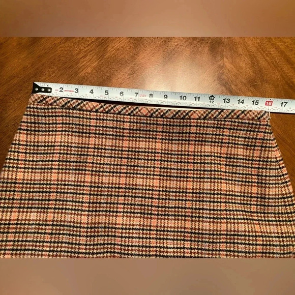 Talbots Multi Color Plaid Wool Zip Close A-Line Lined Mini Skirt Women’s 6 EUC - Picture 10 of 12